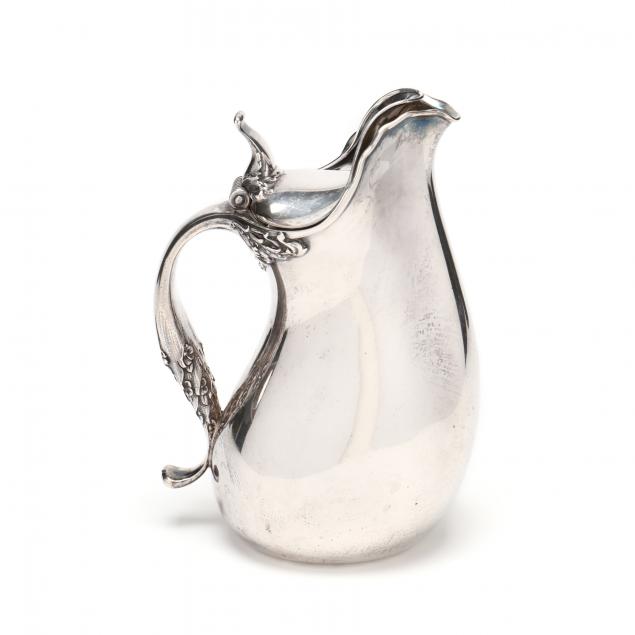 Appraisal: AN ANTIQUE AMERICAN STERLING SILVER ASKOS JUG Circa mark of