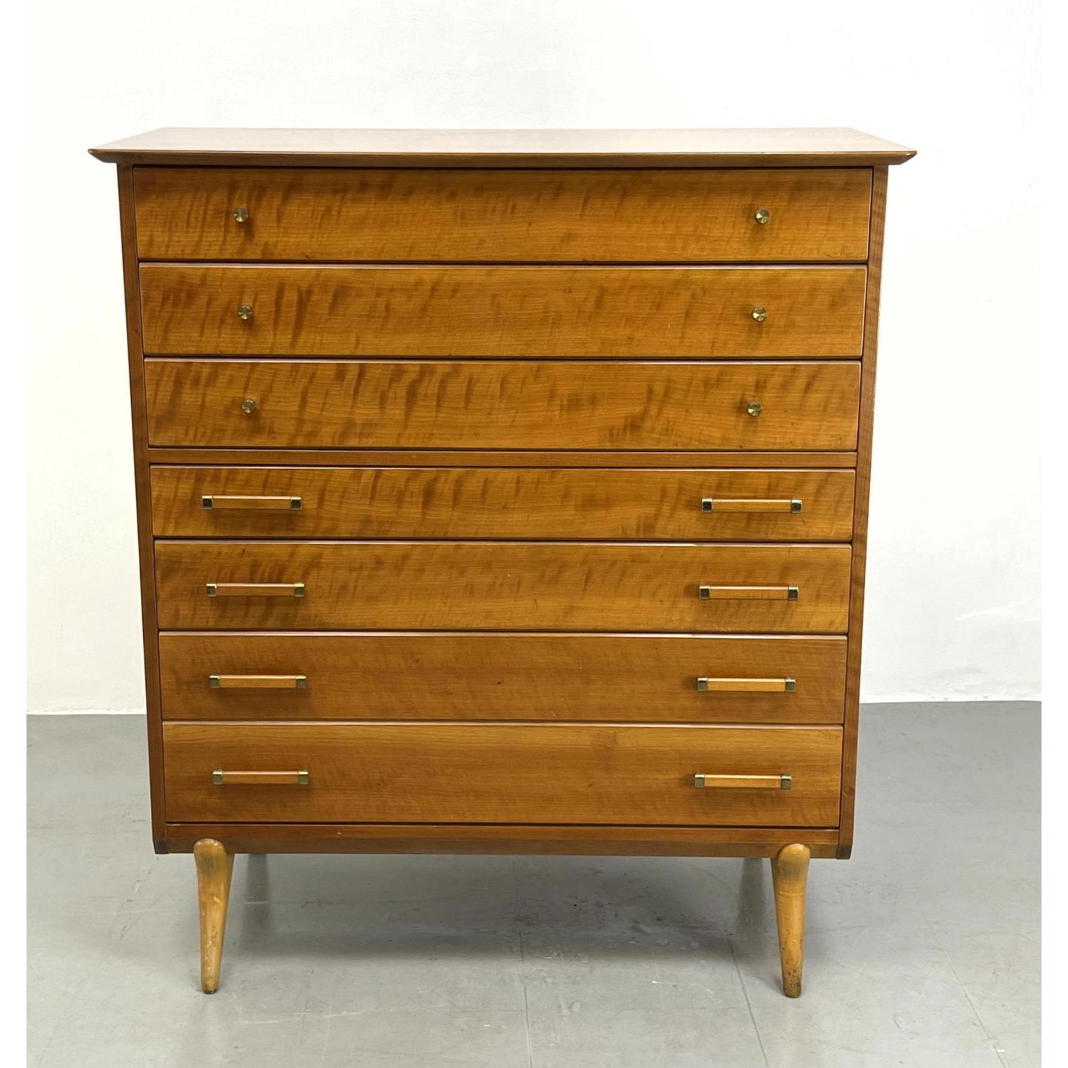 Appraisal: RENZO RUTILI for JOHNSON Furniture Tall Dresser Chest of Drawers