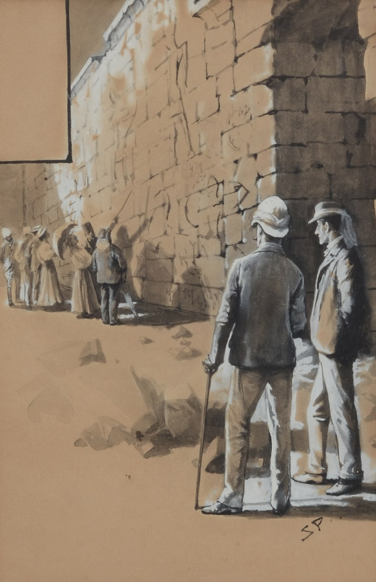 Appraisal: PAGET Sidney British - Illustration for Strand Magazine depicting archaeologists