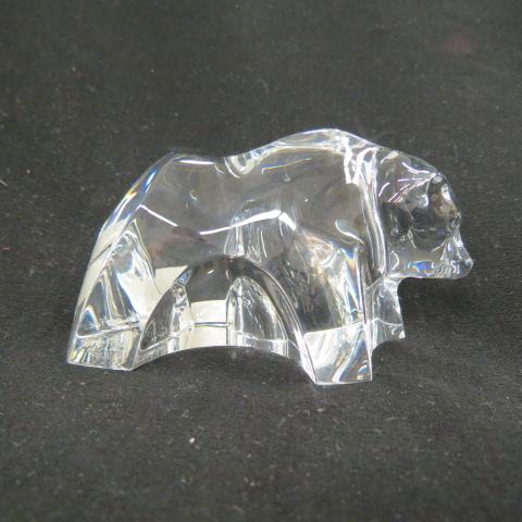 Appraisal: Baccarat Crystal Figurine of a Bear long tall signed excellent