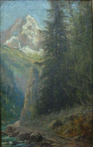 Appraisal: FREY Joseph O B of Mountain Stream Signed lower left