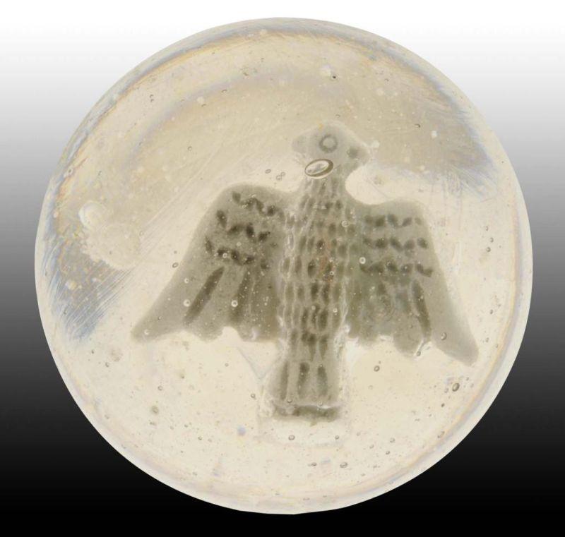 Appraisal: Spread Winged Eagle Sulphide Marble Description Original surface Great detail