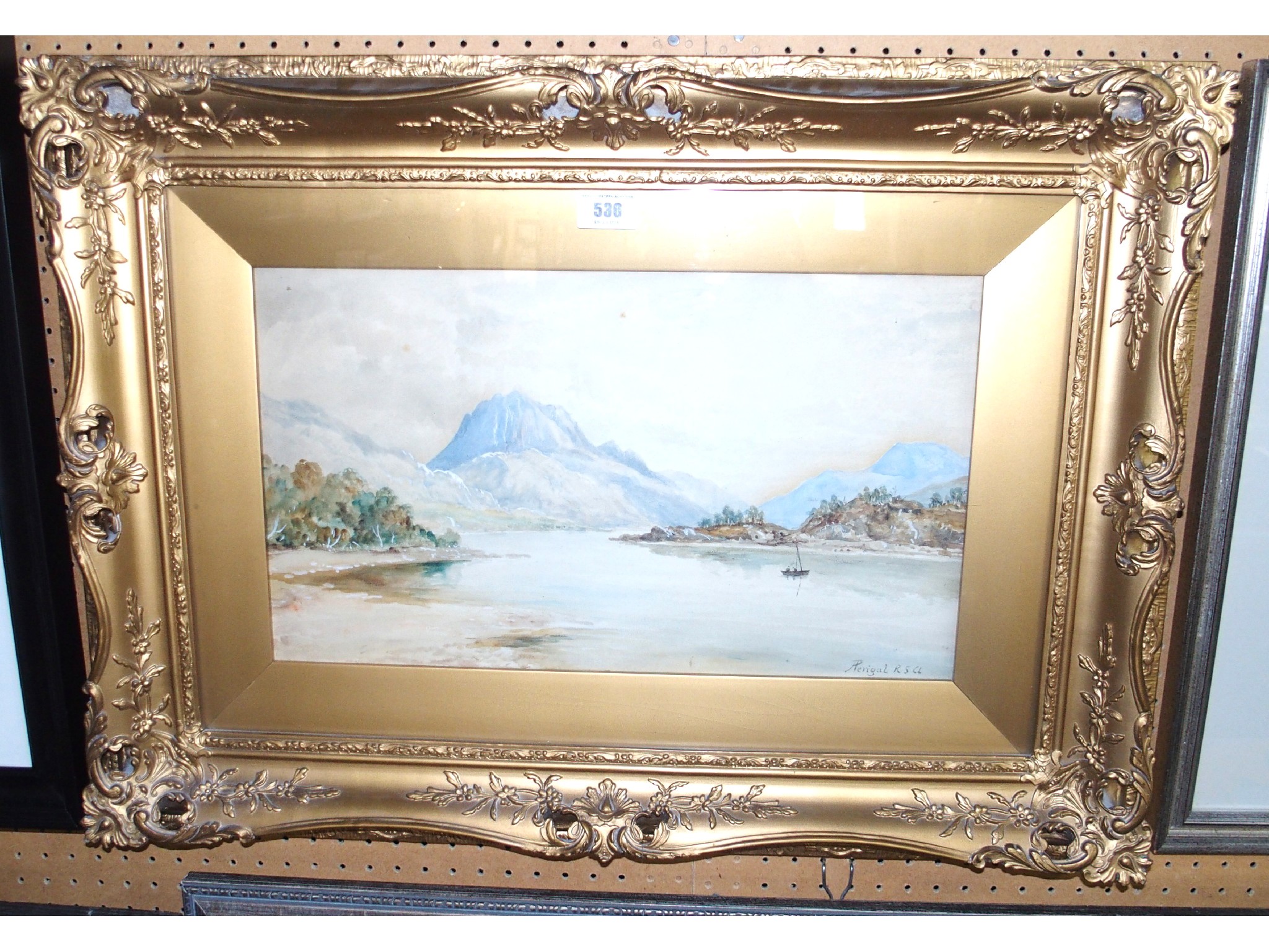 Appraisal: ARTHUR PERIGAL RSA Lochscene signed watercolour