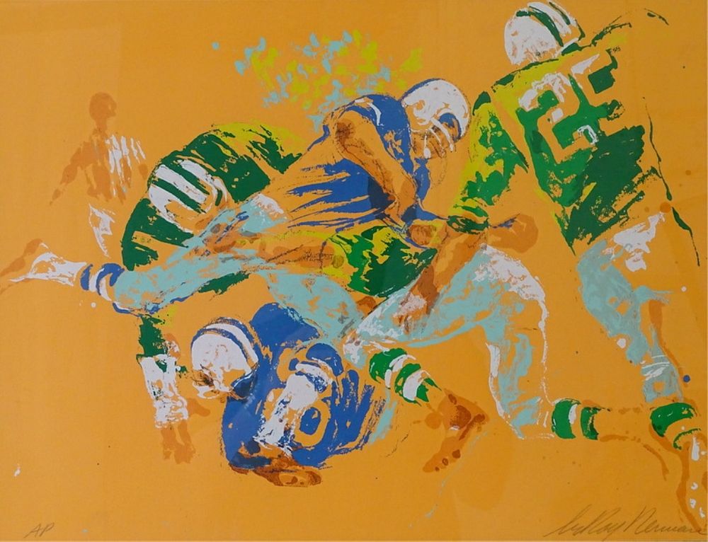 Appraisal: LeRoy NEIMAN - Football LeRoy NEIMAN - Football Superbowl game