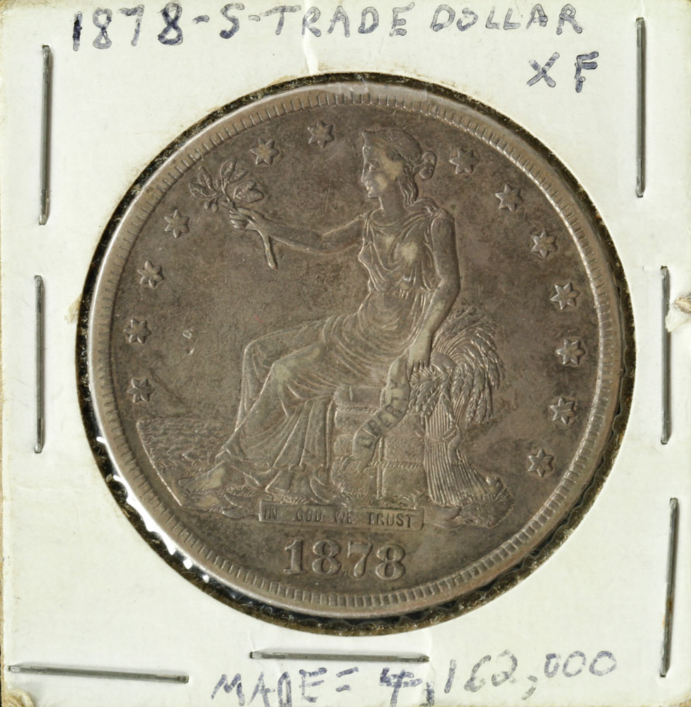 Appraisal: - Seated Liberty Trade Dollar Seated liberty trade dollar extra