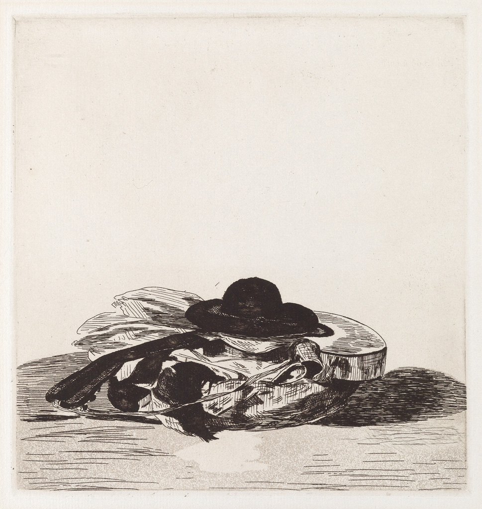 Appraisal: DOUARD MANET Chapeau et Guitare Frontispiece Etching drypoint and aquatint