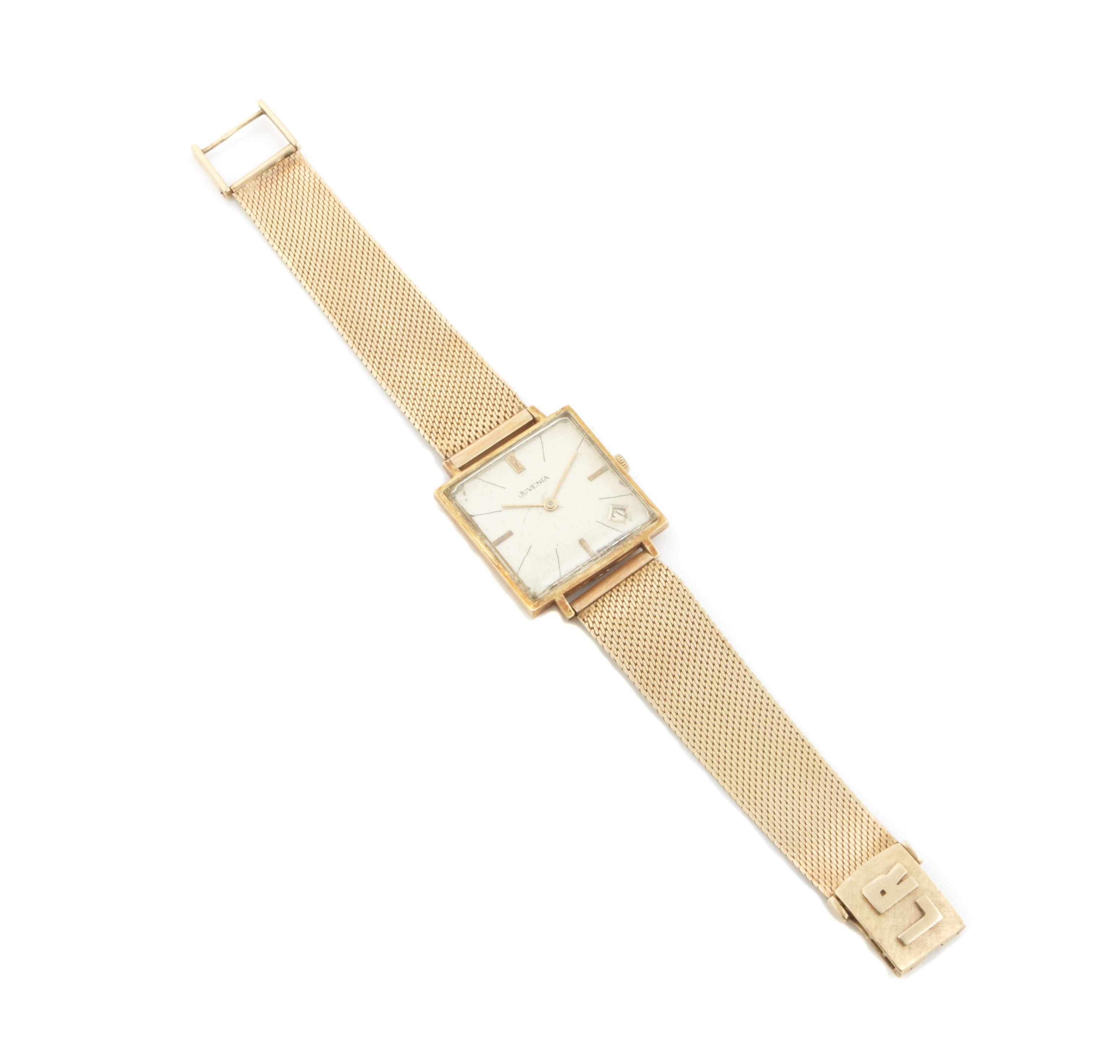 Appraisal: An k gold watch case with k karat gold bracelet