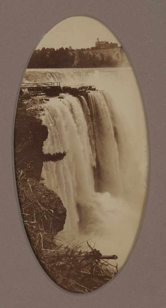 Appraisal: GEORGE BARKER - NIAGARA FALLS Toned albumen print Provenance Property