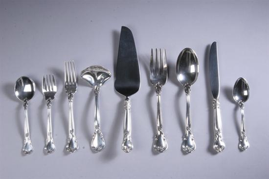 Appraisal: GORHAM STERLING SILVER FLATWARE SERVICE Chantilly pattern Service for twelve