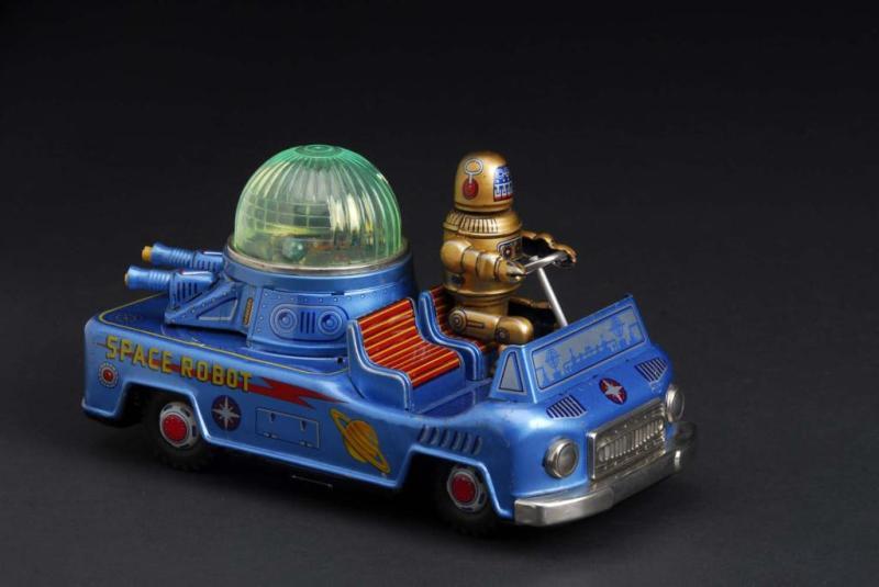 Appraisal: Space Robot Car Toy Description Japanese Made by Yonesowa Working