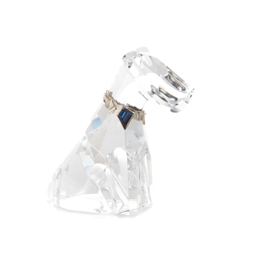 Appraisal: Swarovski crystal fox terrier in H Condition Good condition