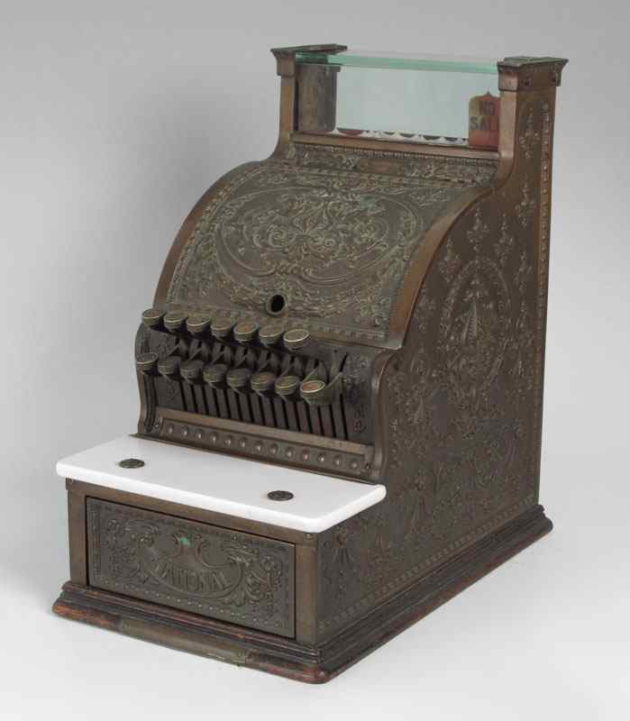 Appraisal: BRASS CANDY NATIONAL CASH REGISTER Typically known as a Candy