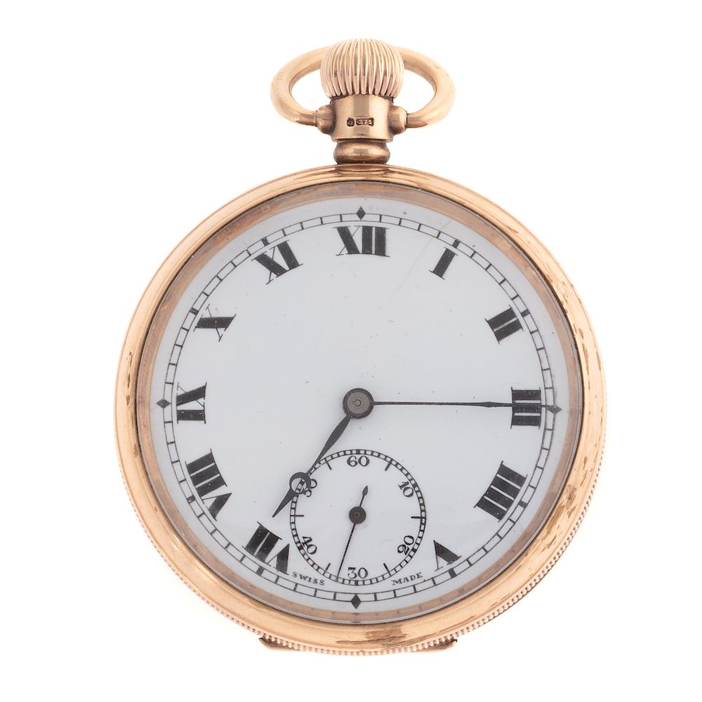 Appraisal: A Swiss Pocket Watch Dated in K Gold K yellow