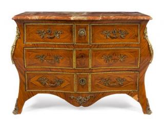 Appraisal: A Regence Style Gilt Metal Mounted Commode Height x width