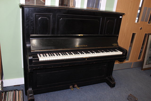 Appraisal: C BECHSTEIN - AN EARLY TH CENTURY EBONISED UPRIGHT PIANO