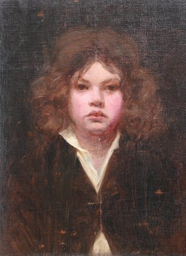 Appraisal: EXCEPTIONAL FRENCH IMPRESSIONIST PORTRAIT OF A YOUNG CHILD Oil Canvas