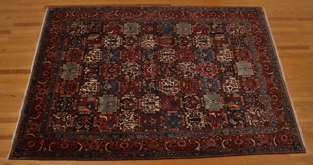 Appraisal: FINE BAKHTIAR CHAHALSHOTOR Fine solid tribal Bakhtiari weave Traditional Garden