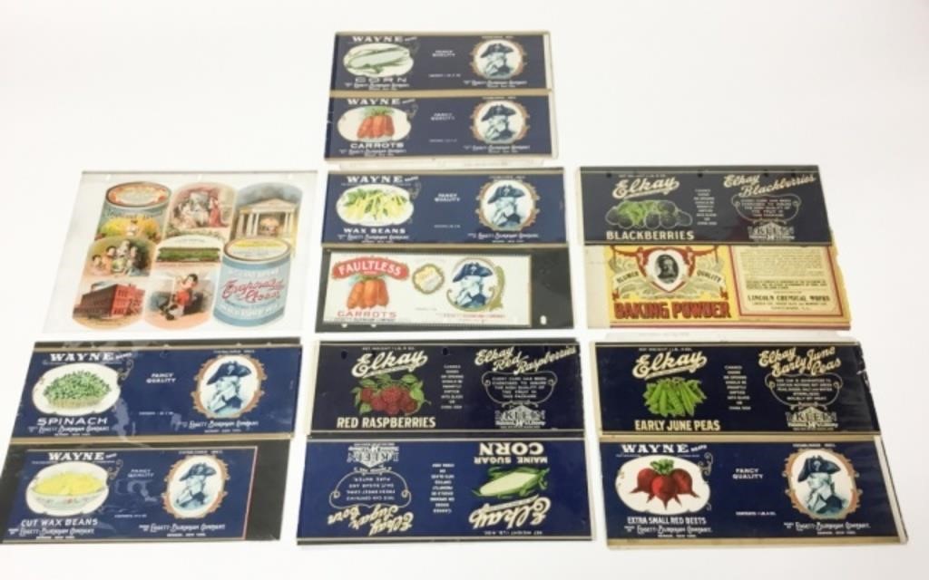 Appraisal: GROUPING OF VINTAGE CAN LABELS BROCHURES Highland Brand Evaporated Cream