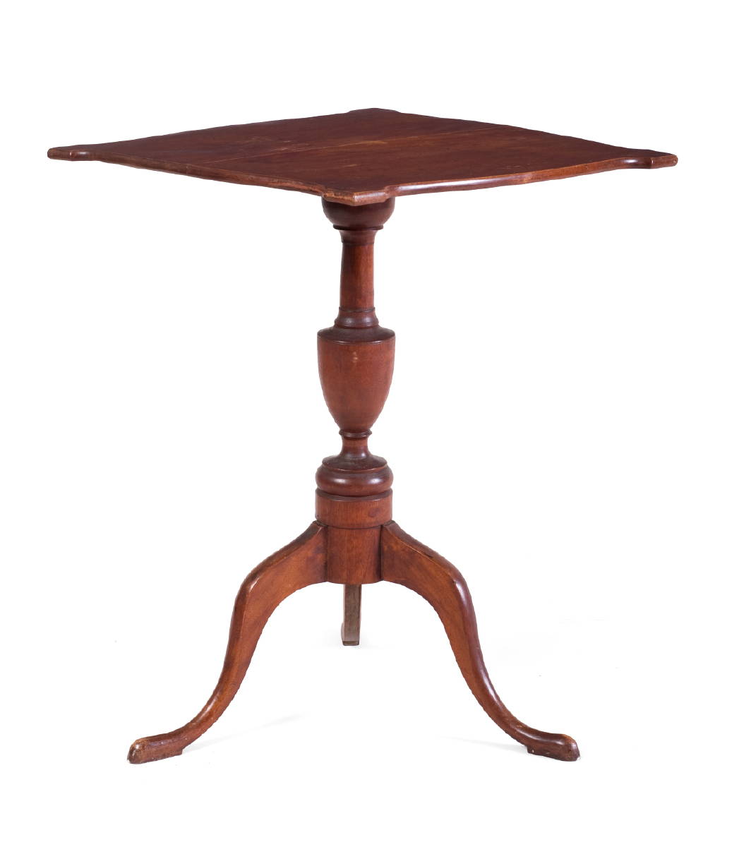 Appraisal: FINE NANTUCKET FEDERAL BIRCH TILT-TOP CANDLESTAND The quot Nantucket Stand