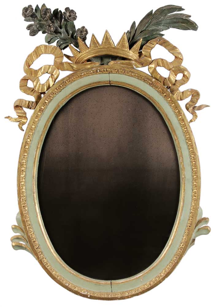 Appraisal: Italian Neoclassical Style Parcel Gilt Mirror th century incorporating some