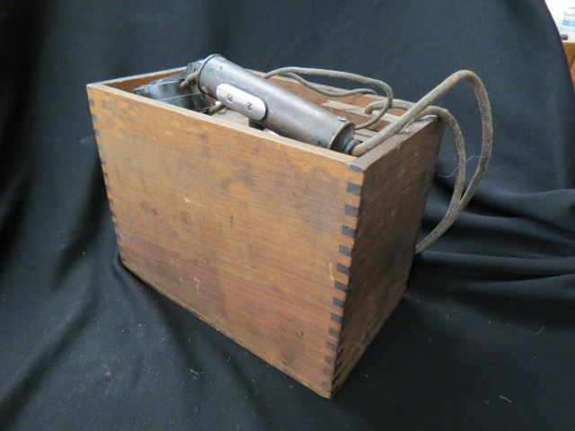 Appraisal: Early Crank Field Style Telephone dovetailed case