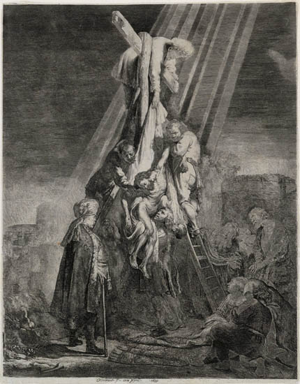 Appraisal: REMBRANDT VAN RIJN The Descent from the Cross Second Plate