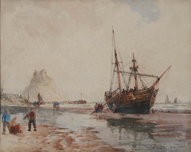 Appraisal: THOMAS BUSH HARDY - 'Calais Harbour' and 'Holy Island' a