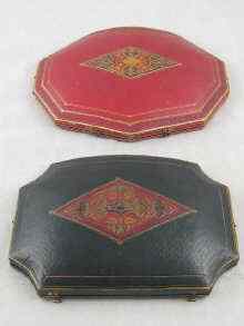 Appraisal: Two vintage fitted ornate Russian ornate jewellery boxes for necklaces