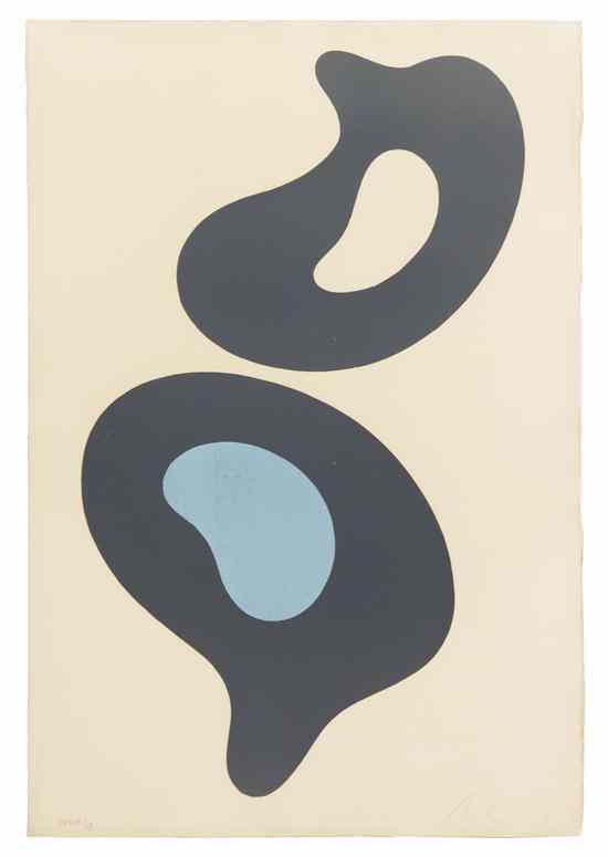 Appraisal: Hans Arp French - Configuration lithograph edition XXXIX LX signed