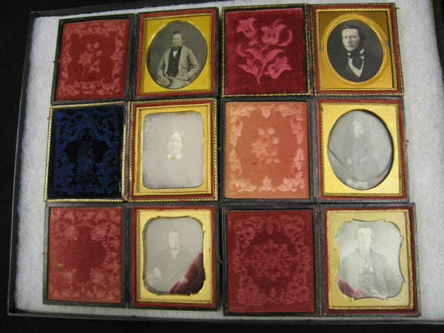 Appraisal: Collection of Daguerreotype Images of Men women child in original