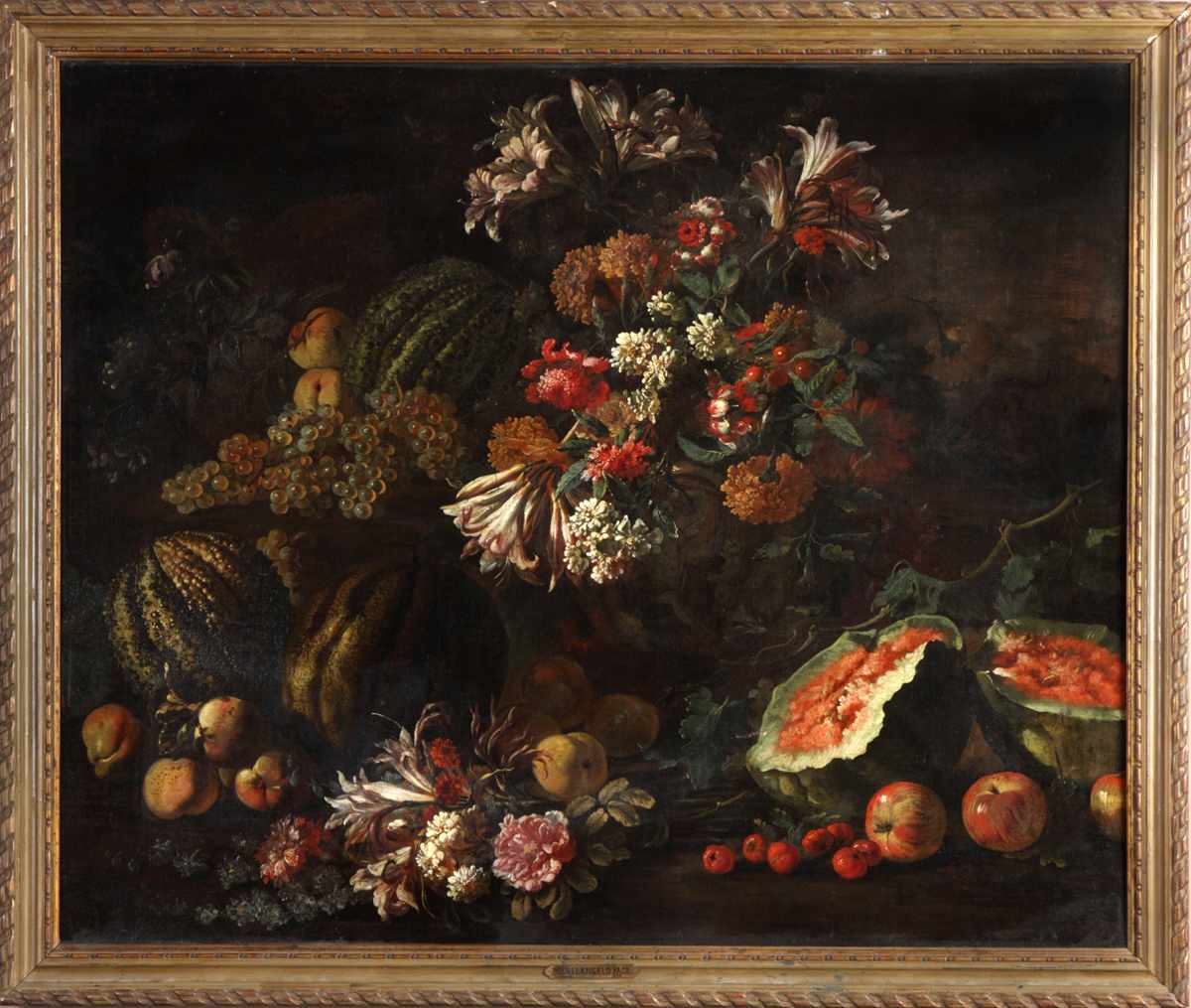 Appraisal: Michelangelo Pace del Campidoglio Italian - Still Life Flowers Fruit