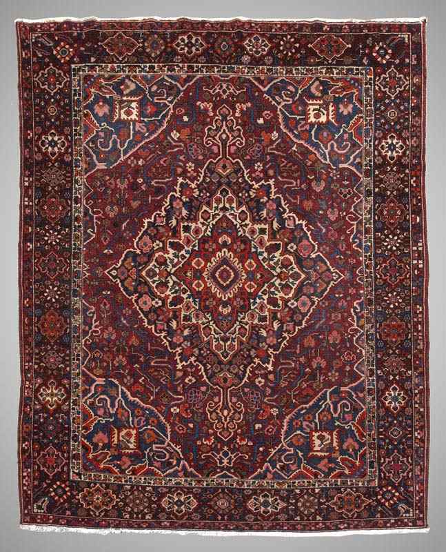 Appraisal: SEMI-ANTIQUE PERSIAN HAND KNOTTED WOOL RUG ' '' X '