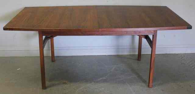 Appraisal: JENS RISOM Midcentury Dining Table Nice table Signed From a