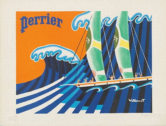 Appraisal: BERNARD VILLEMOT - PERRIER x inches x cm Condition B