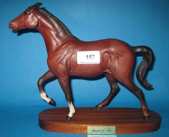 Appraisal: Beswick Horse Spirit of Fire on wooden plinth