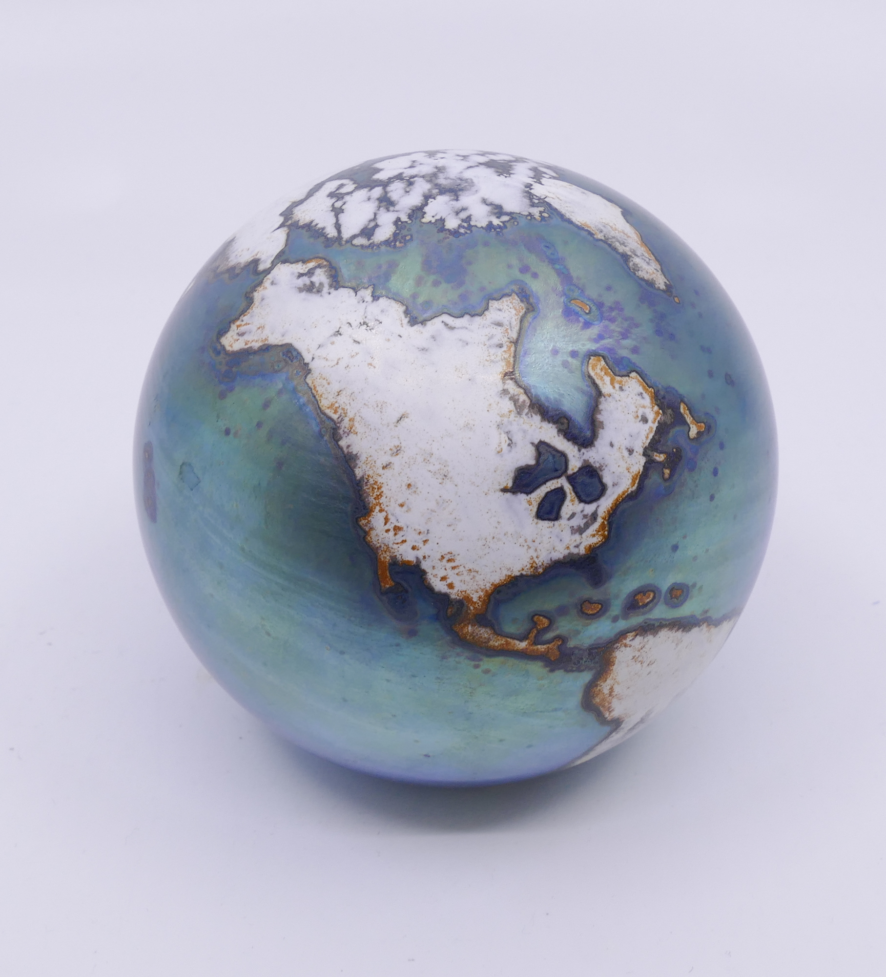 Appraisal: Lundberg Millennium World Art Glass Paperweight- ''