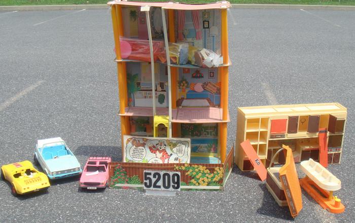 Appraisal: Barbie Townhouse vehicles furniture and toys Fisher Price lot the