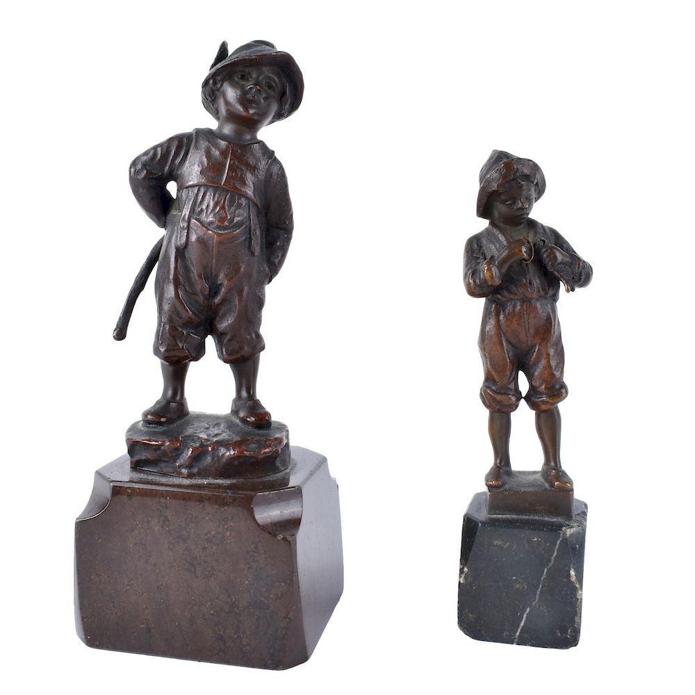 Appraisal: Two Schmidt-Felling Miniature Bronzes Julius Paul Schmidt-Felling German - Two