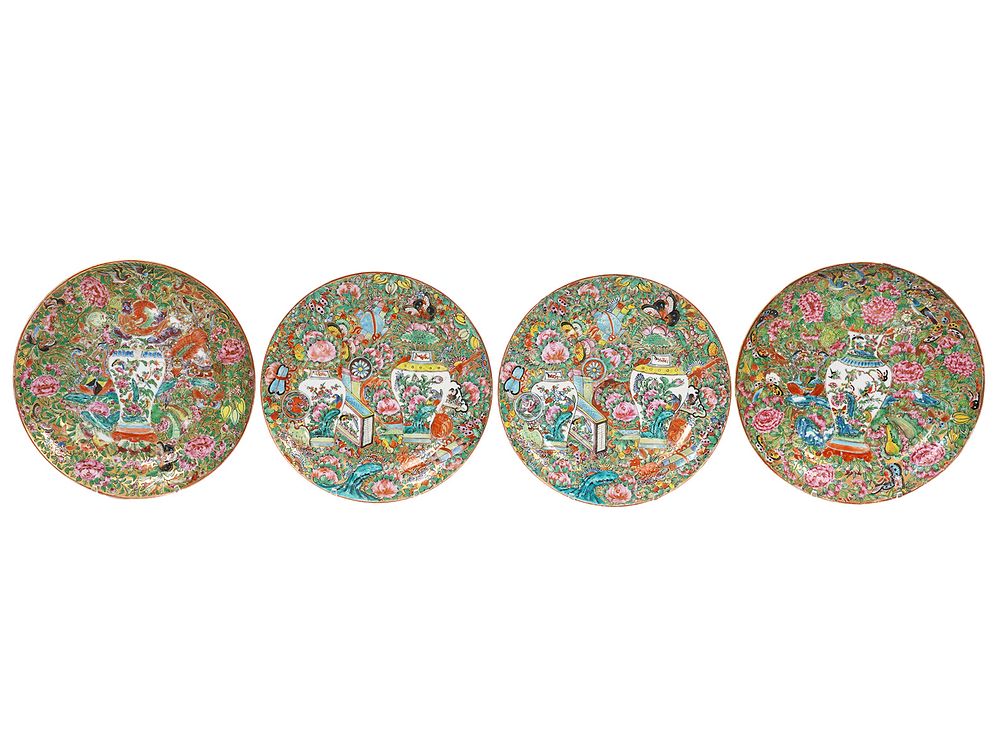 Appraisal: Rare Unusal Chinese Famille Rose Plates rare and unusual Chinese