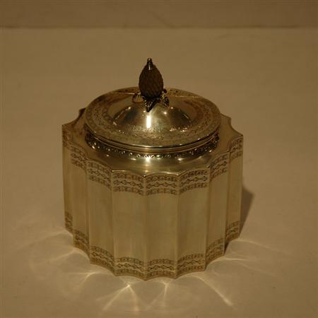 Appraisal: English Silver Tea Caddy Estimate -