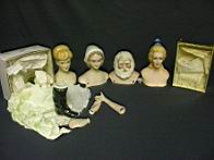 Appraisal: LOT OF HEADS AND PARTS FOR MAKING DOLLS This is