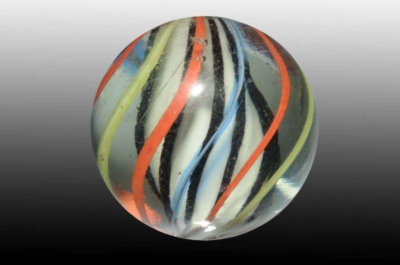 Appraisal: -Layer English Color Swirl Marble Description Stunning solid core with