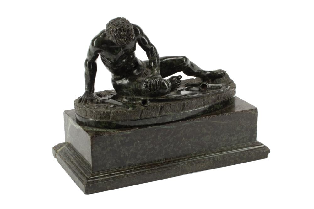 Appraisal: Carved Marble Figure of The Dying Gaul or The Dying