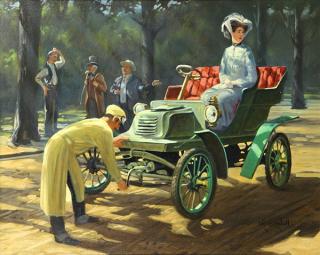 Appraisal: Painting Robert Clifford Rishell Robert Clifford Rishell American - Starting