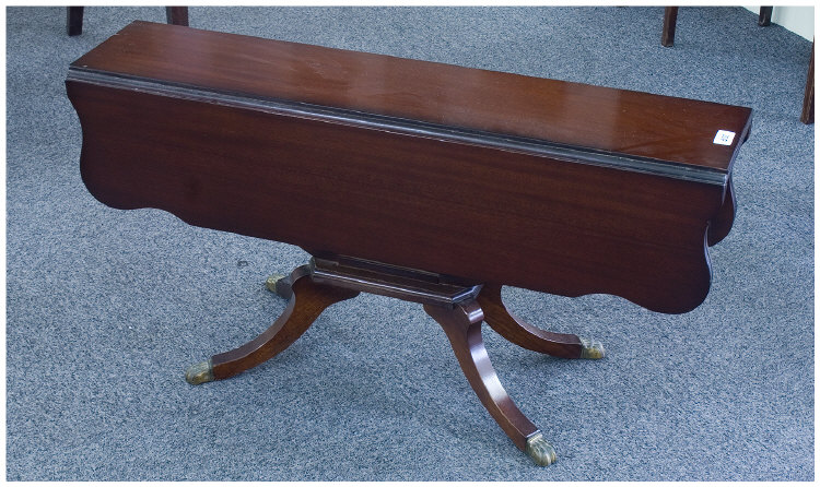 Appraisal: Small Mahogany Drop Leaf Coffee Table