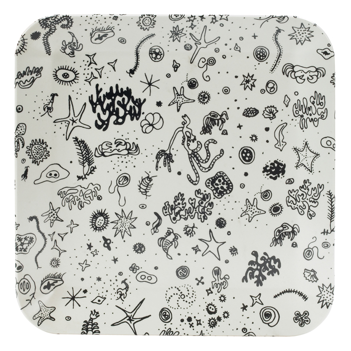 Appraisal: Ray Eames Sea Things tray by Waverly USA square tray