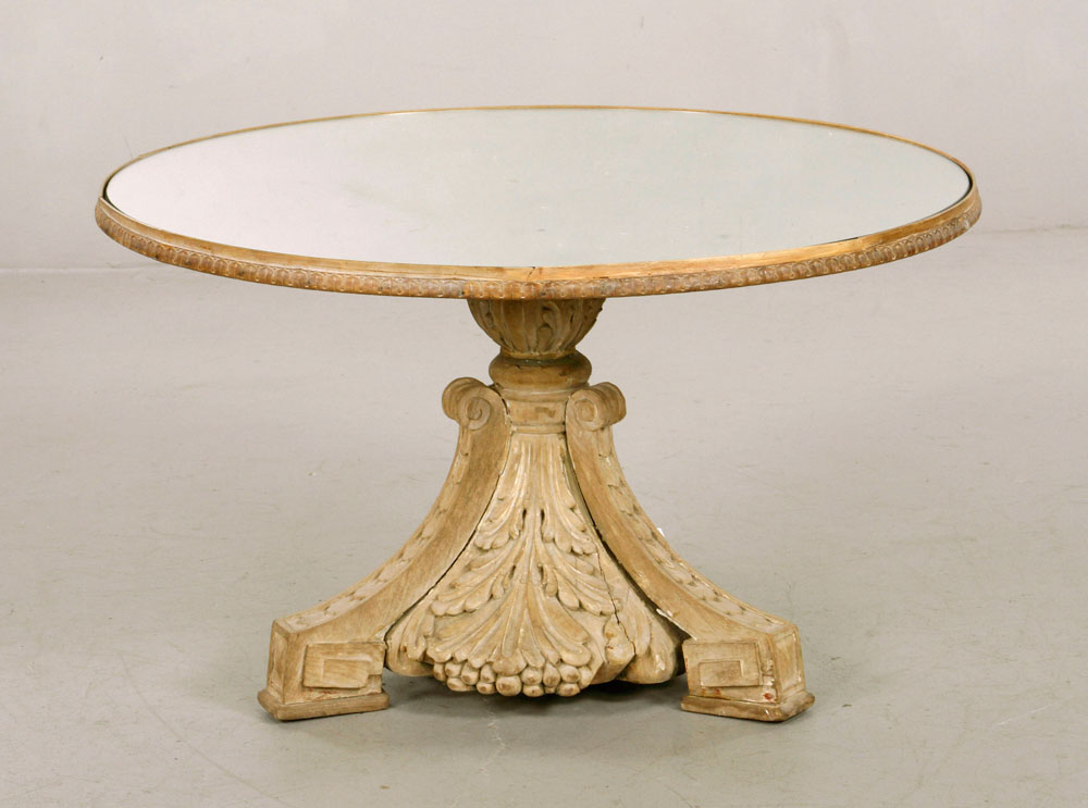 Appraisal: - Italian Neoclassical Style Mirrored Top Table Italian Neoclassical style