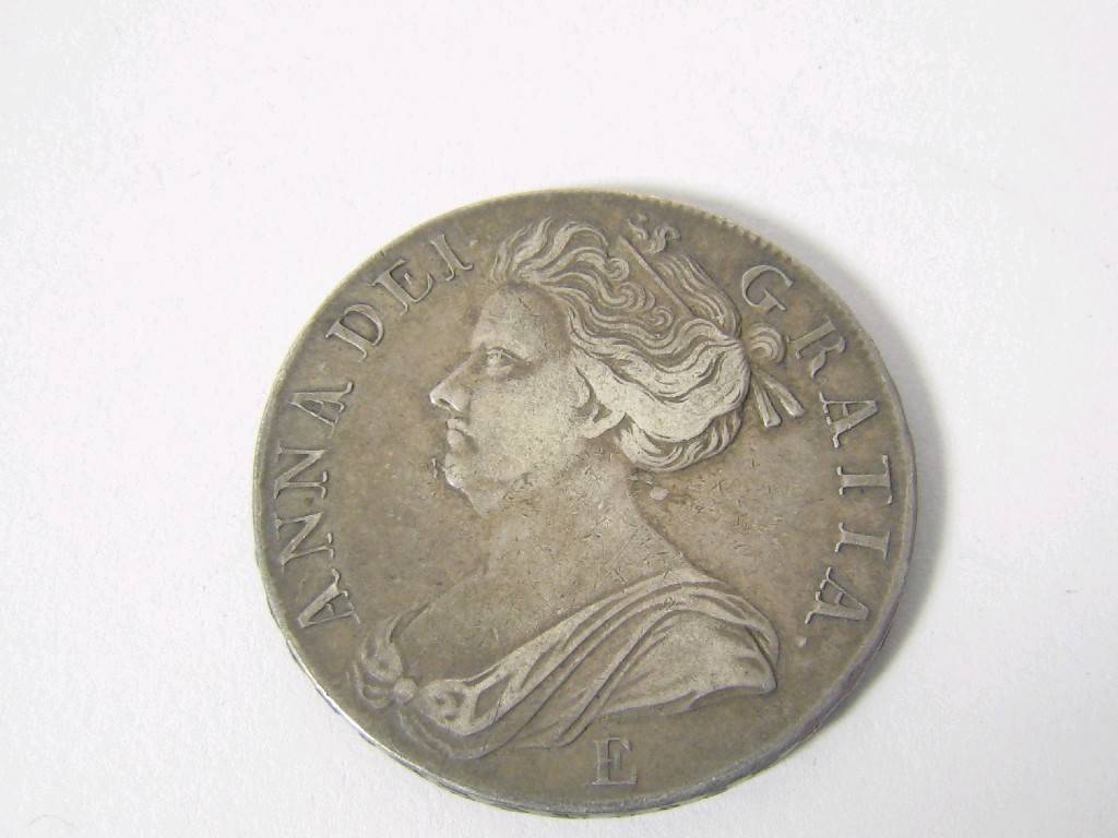 Appraisal: A Queen Anne Crown nd bust with E below