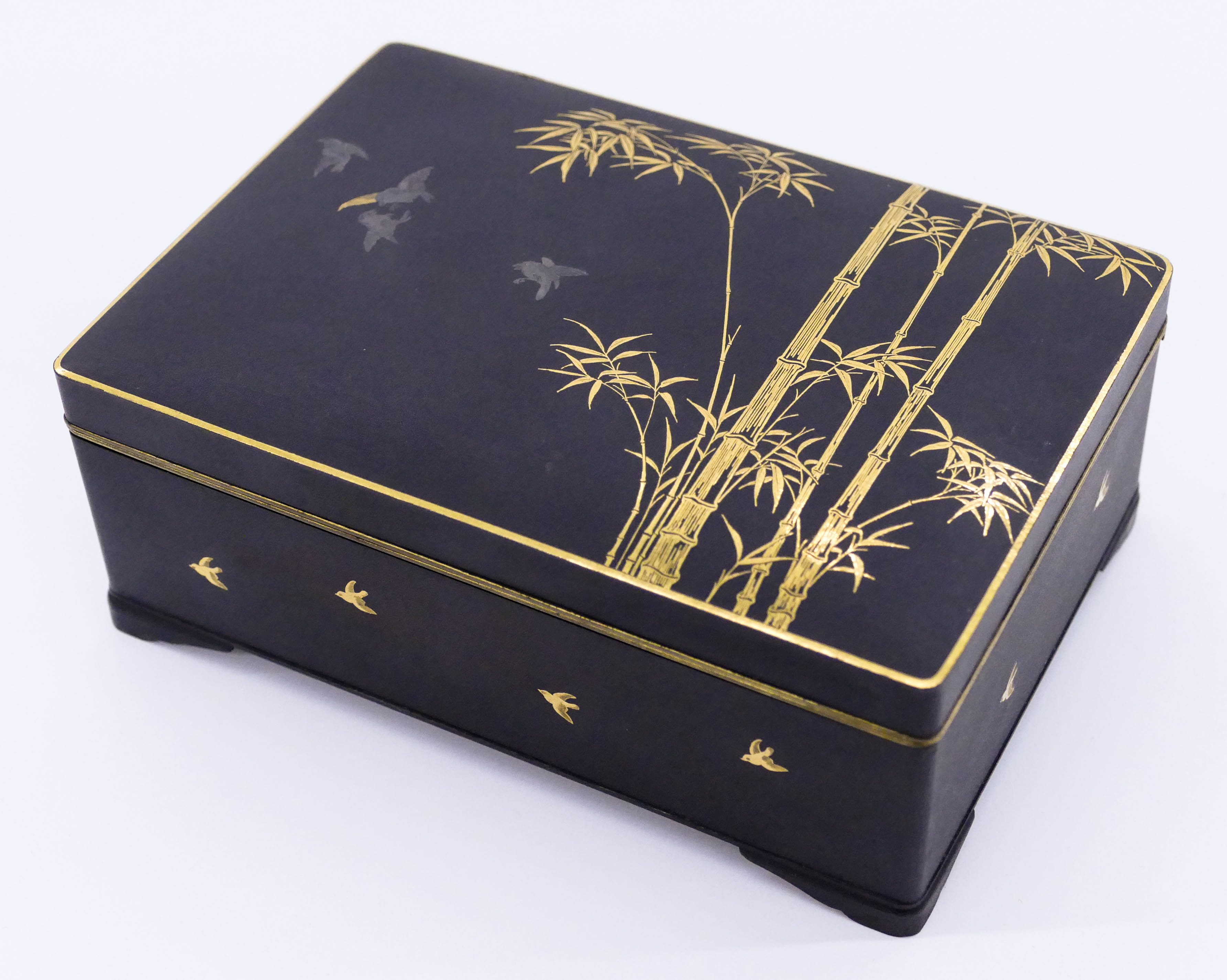 Appraisal: Japanese Komai Otojiro Damascene Inlaid Box ''x ''x '' Fine