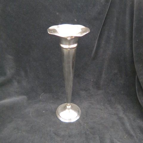 Appraisal: Sterling Silver Trumpet Vase by Empire tall weighted